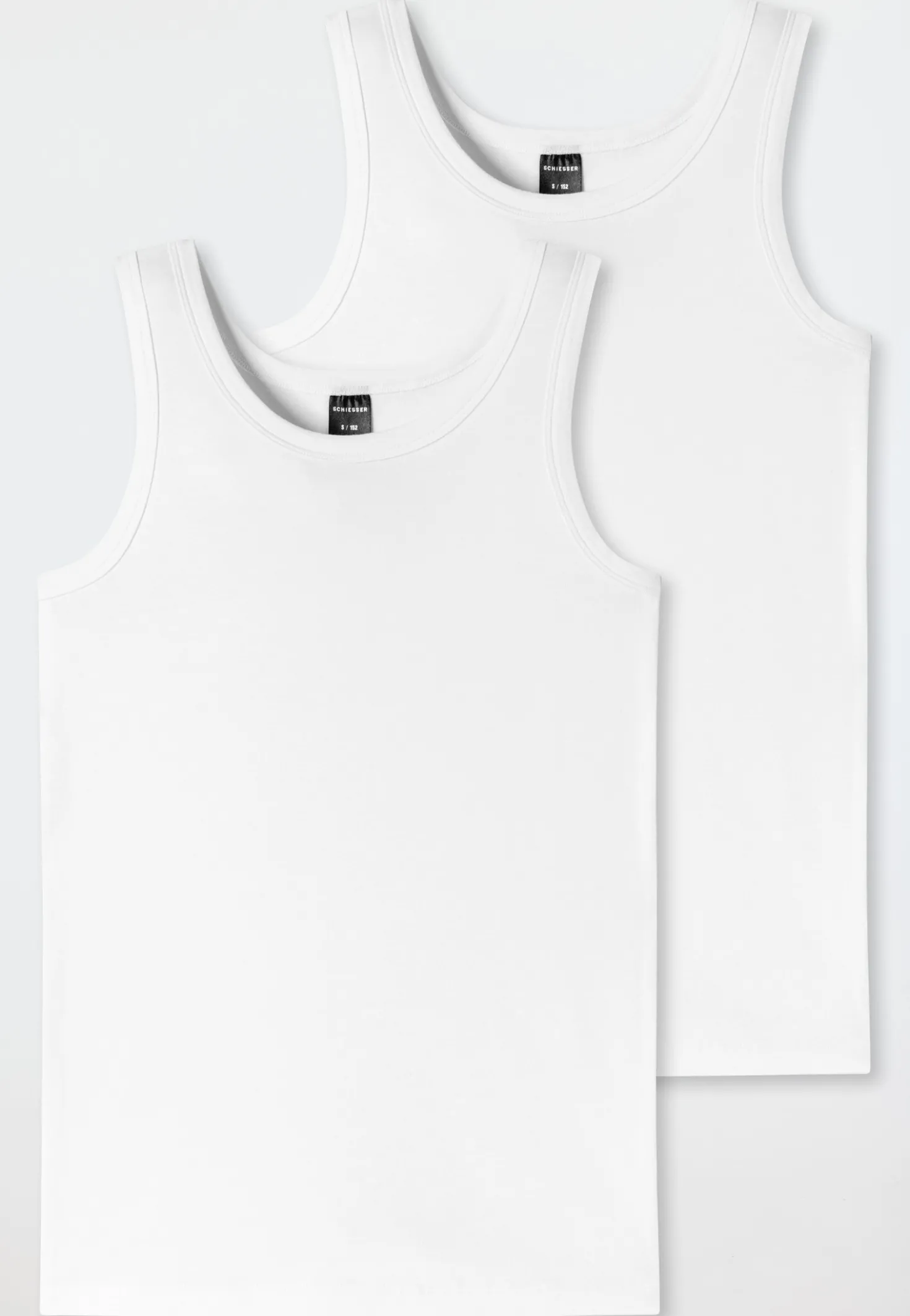Tank Tops 2er-Pack weiß - 95/5