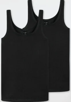 Tops 2er-Pack schwarz - 95/5