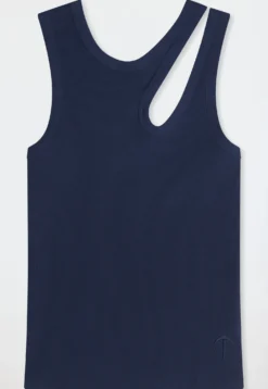 Trägertop Doppelripp Cutout admiral - SCHIESSER 150 Years