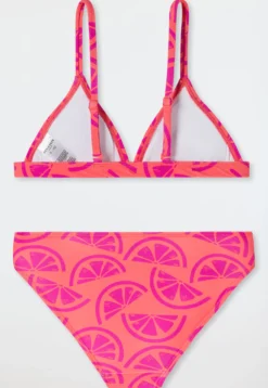 Triangel Bikini Set Zitronen UV-Schutz 40+ vivid red - Aqua