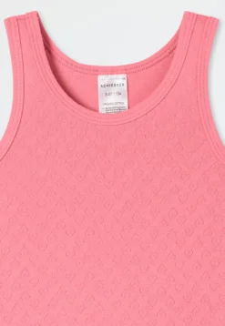 Unterhemd Herzchen pink - Ajourée