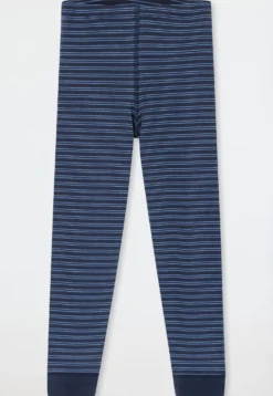 Unterhose lang 2er-Pack Organic Cotton Ringel dunkelblau - 95/5
